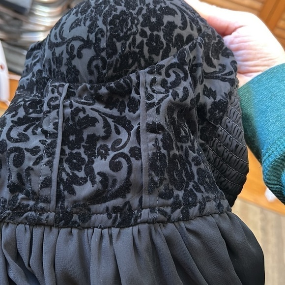 Gorgeous Devore Velvet Bustier Dress From B.O.G Collective Size Medium - Picture 8 of 8